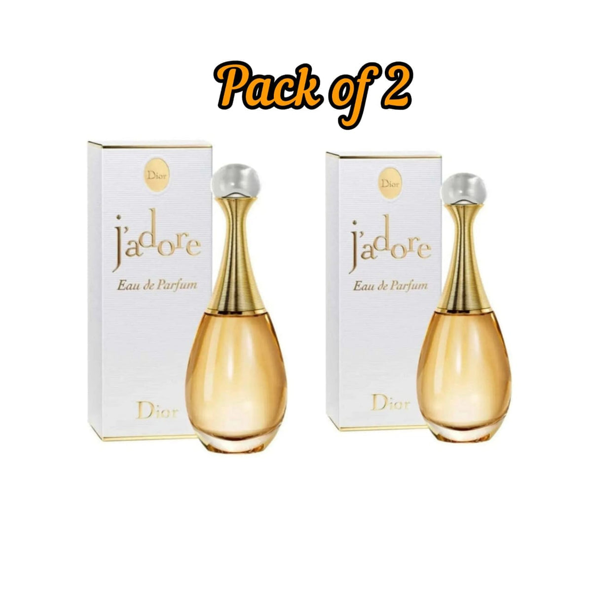 Dior J’adore Eau de Parfum for Women – 2 Pack – Floral Fragrance