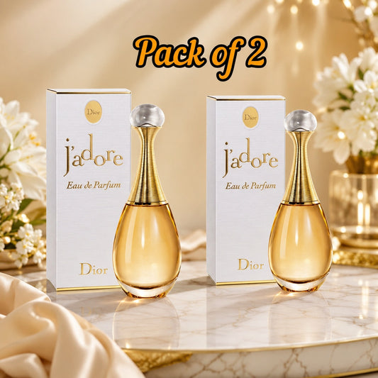 Dior J’adore Eau de Parfum for Women – 2 Pack – Floral Fragrance