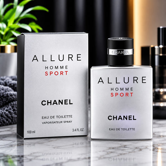 CHANEL ALLURE HOMME SPORT Eau de Toilette Spray for Men 3.4 oz / 100 ml